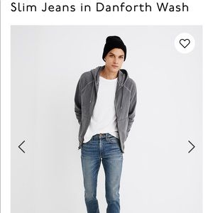 Men’s madewell slim 34x32 jeans EUC